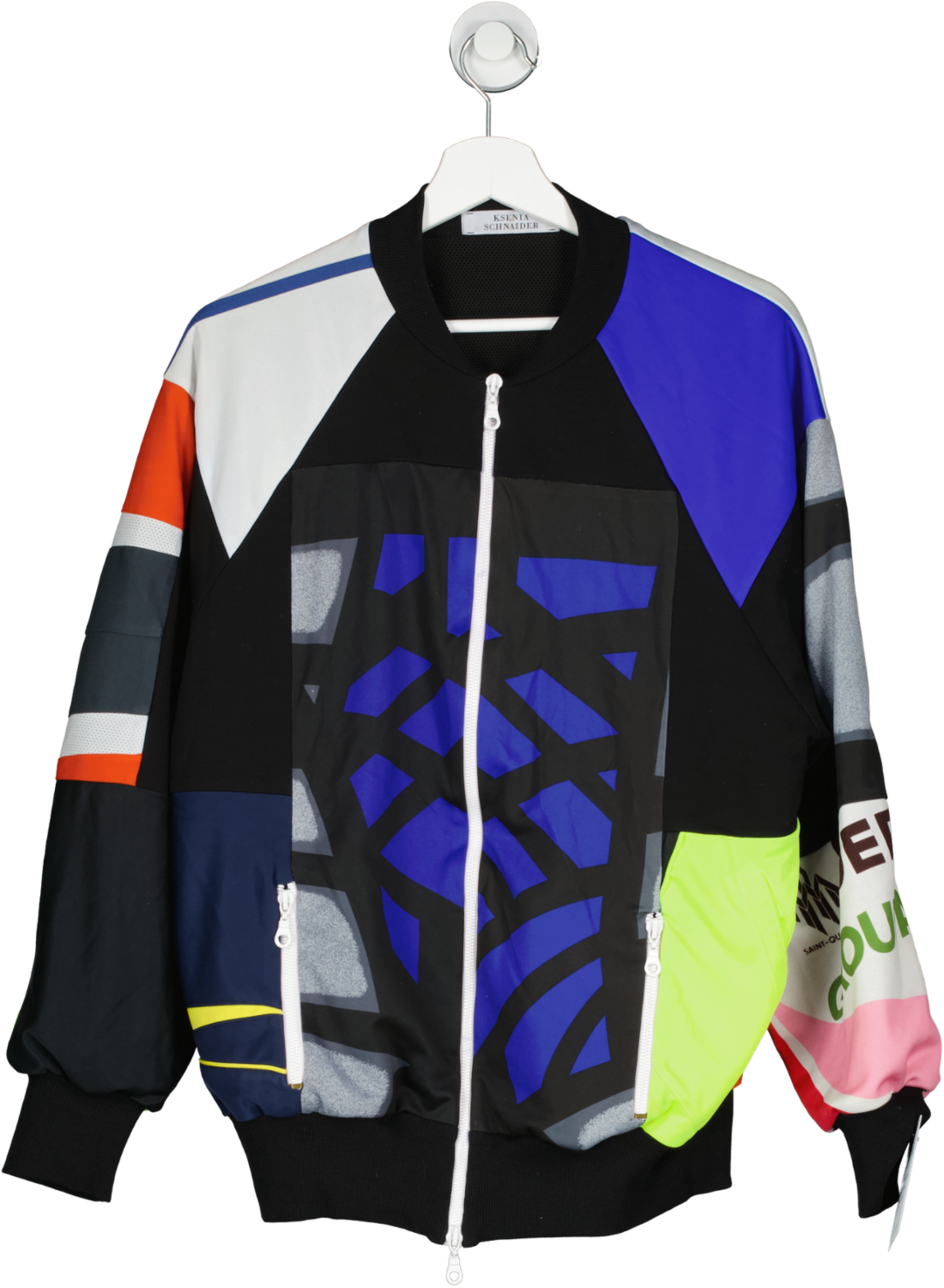 ksenia schnaider Multicoloured Reworked Bomber Jacket UK S