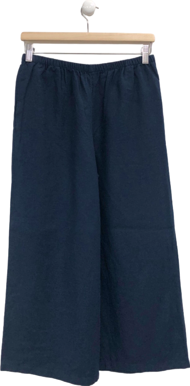 Hush Navy Wide Leg Trousers UK 8
