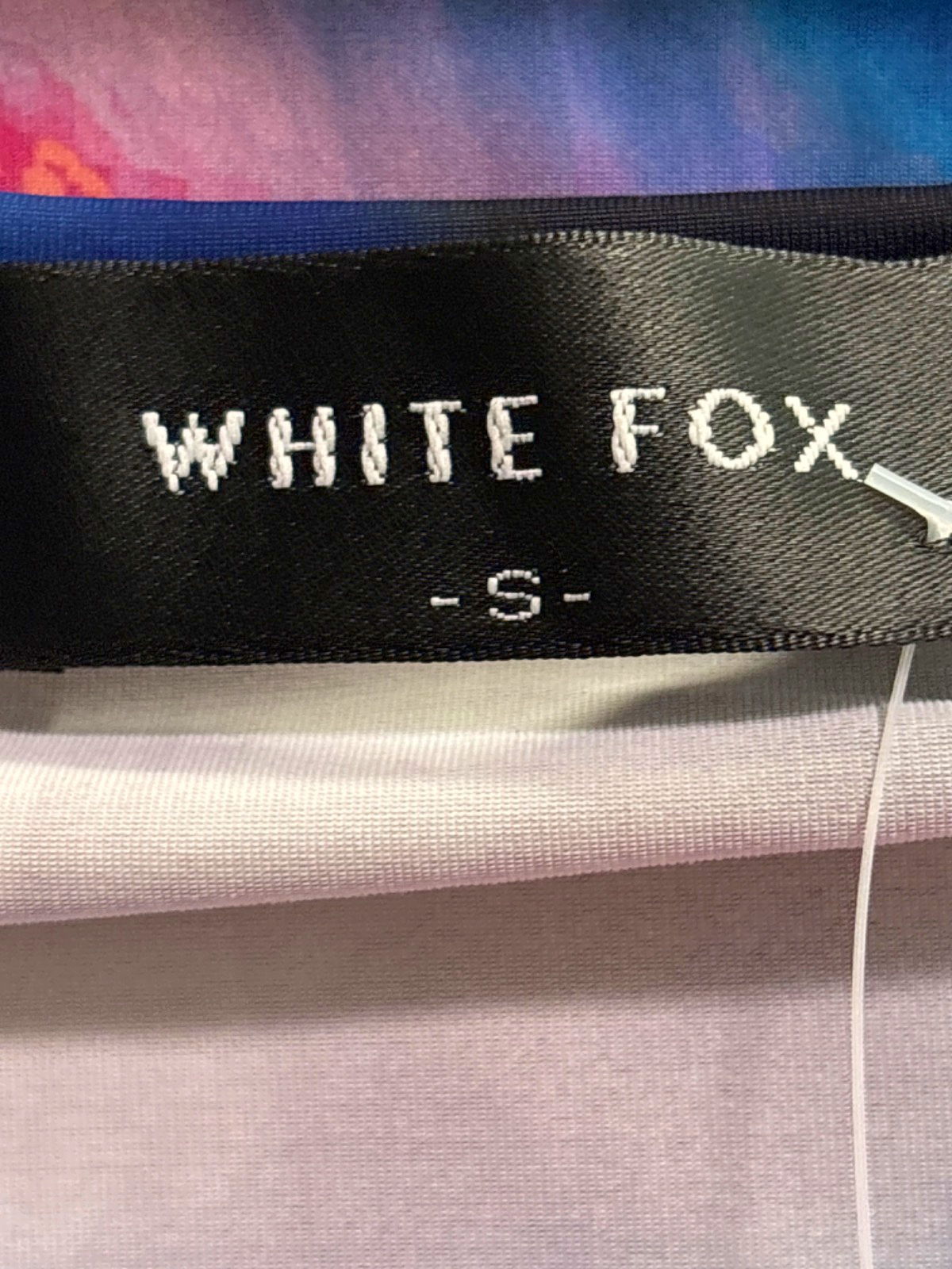 White Fox Multicolour Abstract Long Sleeve Top S