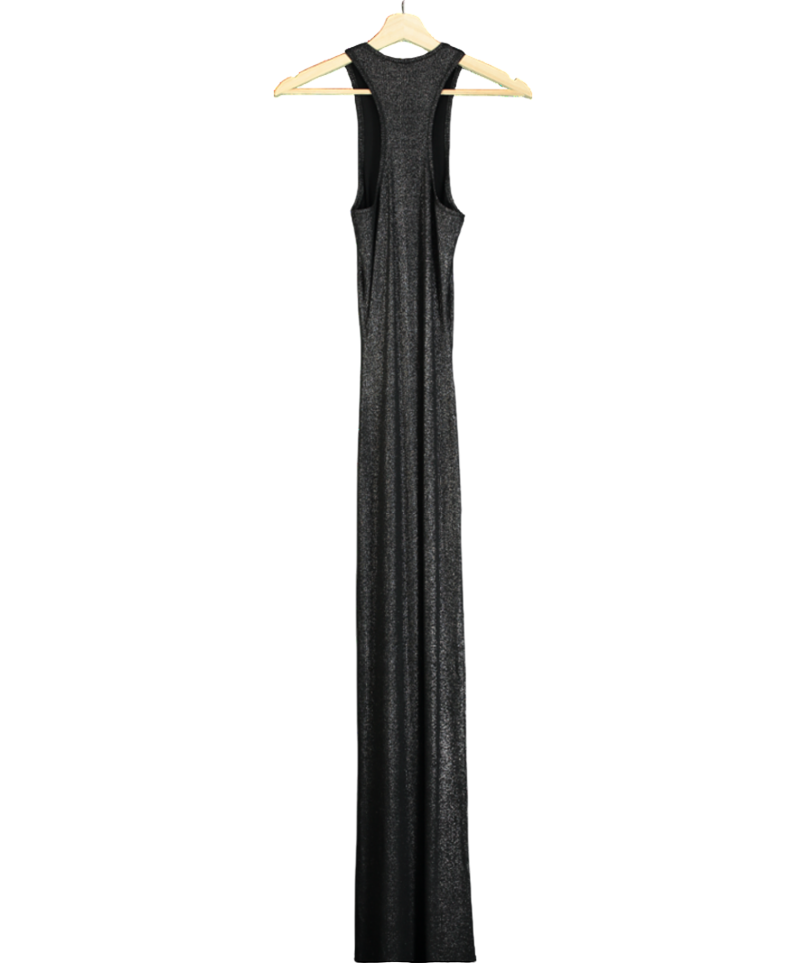 SKIMS Black Soft Lounge Shimmer Maxi Dress UK S