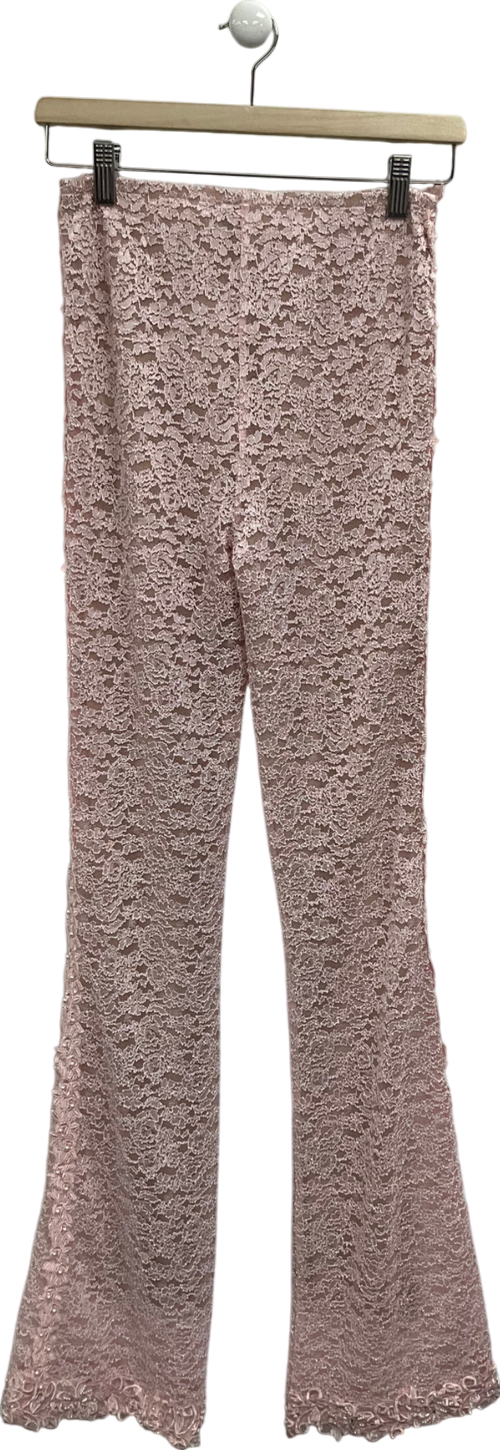 Boys Lie Pink Rose Reverie Trousers UK M