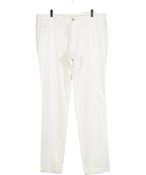 BOSS White Slim Fit Cotton Chinos UK XL