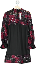 French Connection Black/Red Lace Mini Dress UK 6