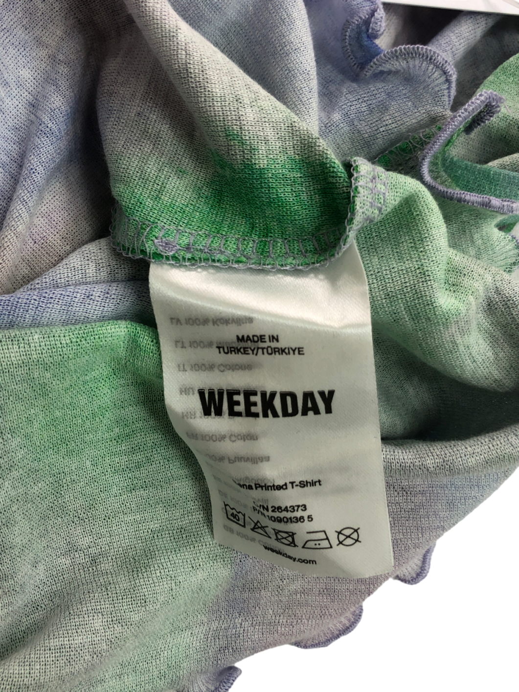 Weekday Multicoloured Sena Printed T-shirt UK S