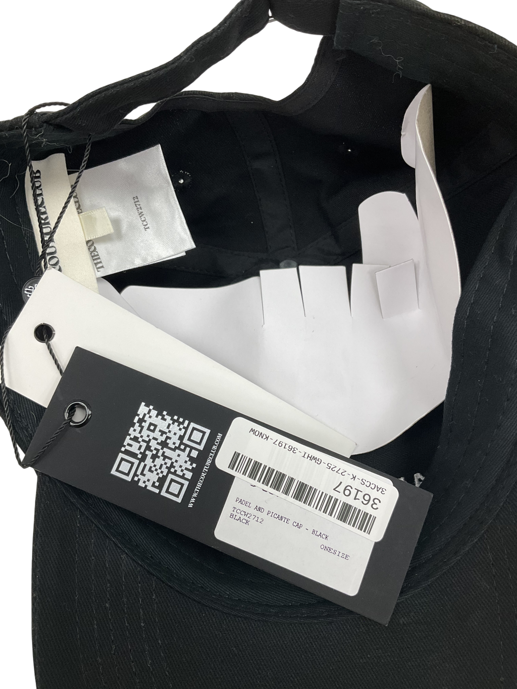 The Couture Club Black Padel And Palomas Cap One Size