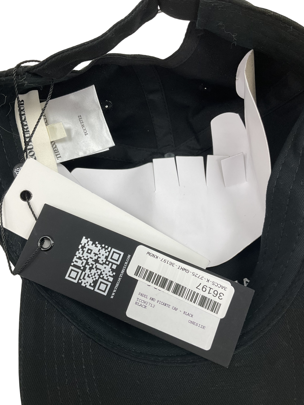 The Couture Club Black Padel And Palomas Cap One Size