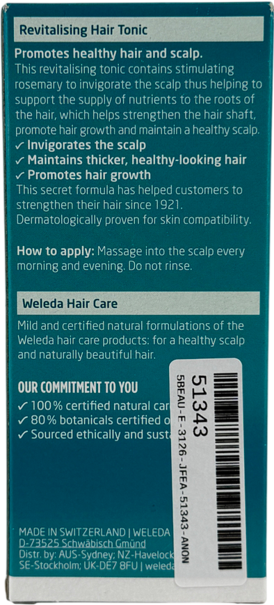Weleda Revitalising Hair Tonic 100ml