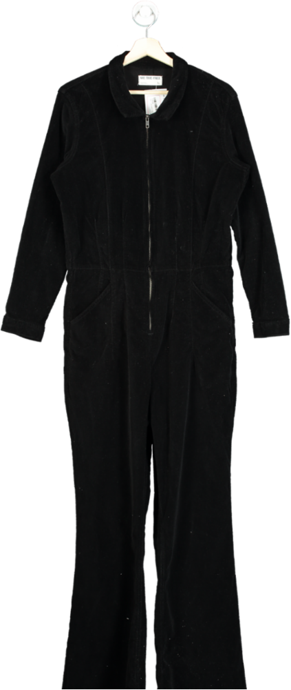 Free People Black Corduroy Jumpsuit UK XL