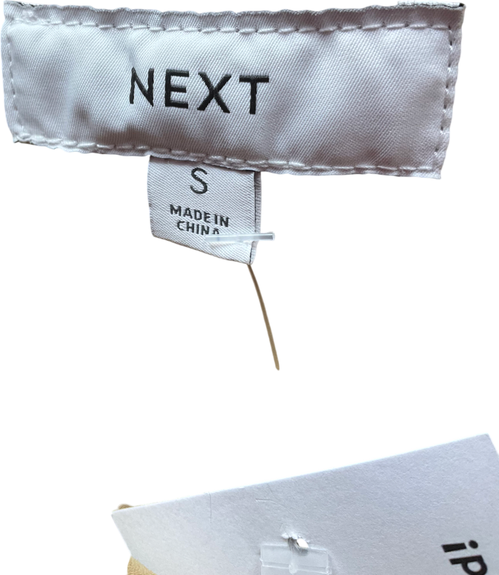 Next Beige Camel Cropped Trench UK S