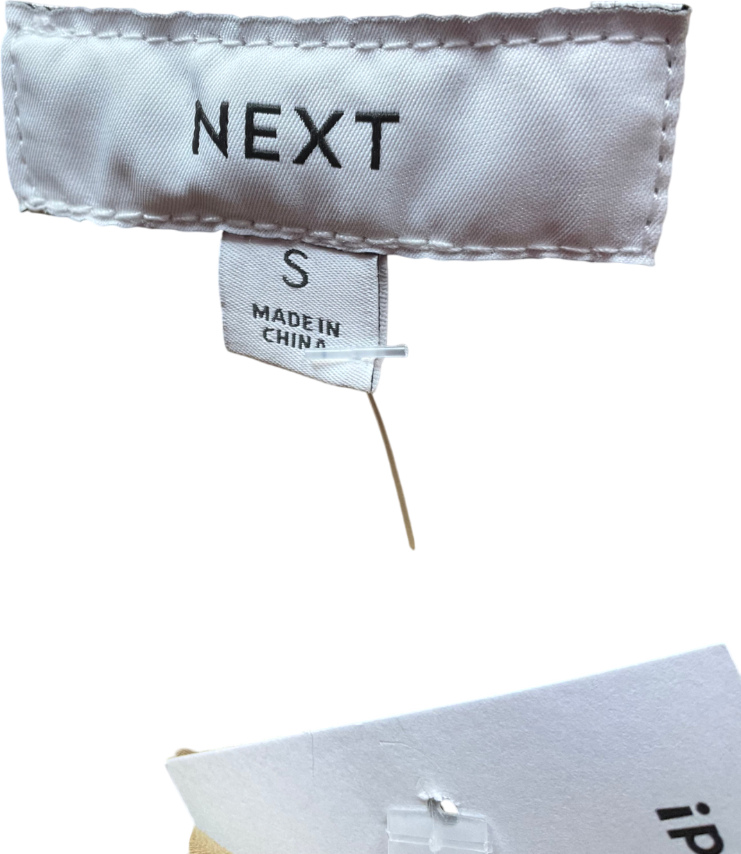 Next Beige Camel Cropped Trench UK S