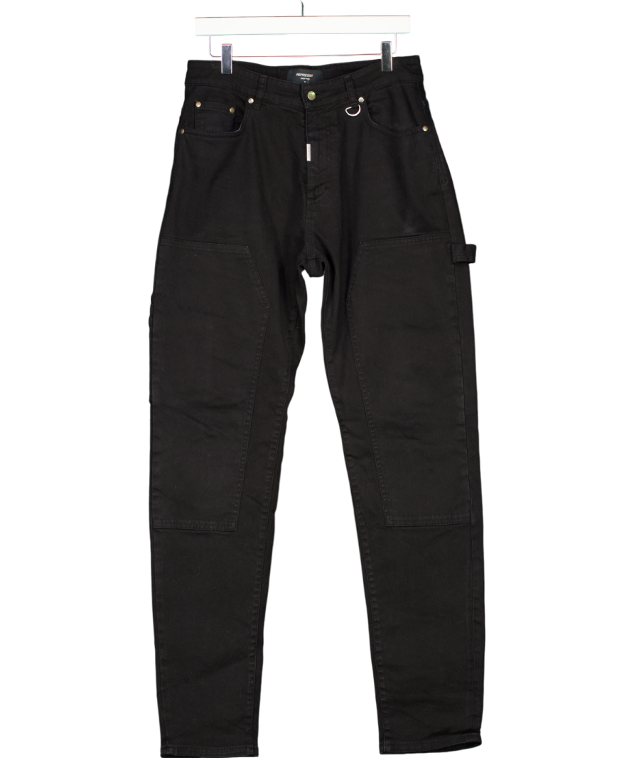 Represent Black Cargo Jeans W32