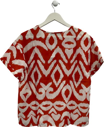 Everyday Orange Tribal Print Top UK 12