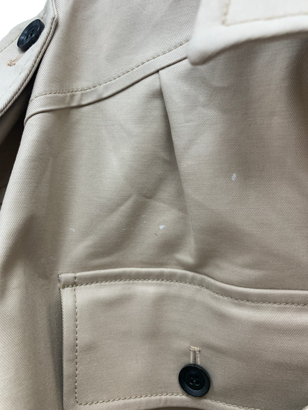 Marissa Webb Beige Dante Crisp Canvas Utility Jacket UK M