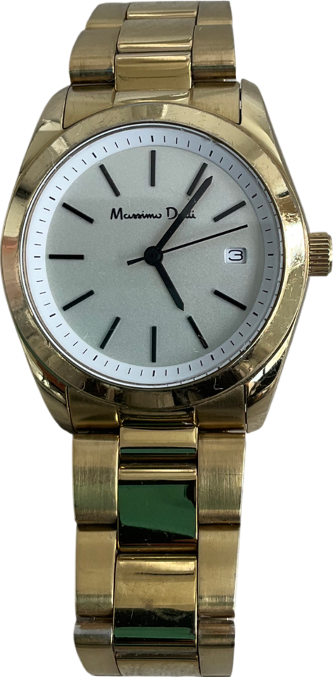 Massimo Dutti Metallic Ladies Chunky Watch One Size