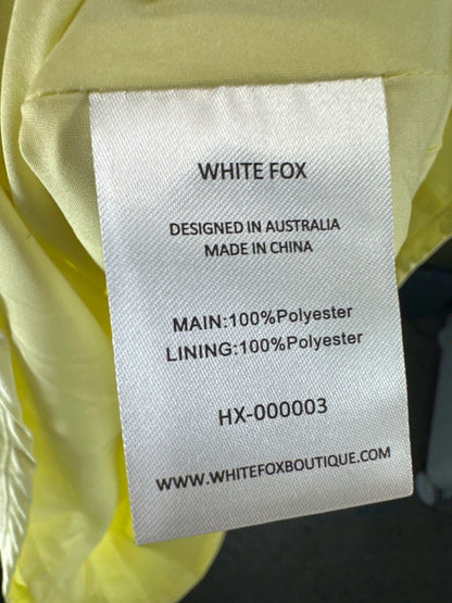 White Fox Yellow Evening Gown UK S