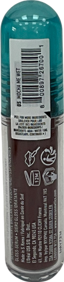 NYX Lip Iv Hydrating Gloss Stain, Lip Gloss Mocha Me Wet 5ml