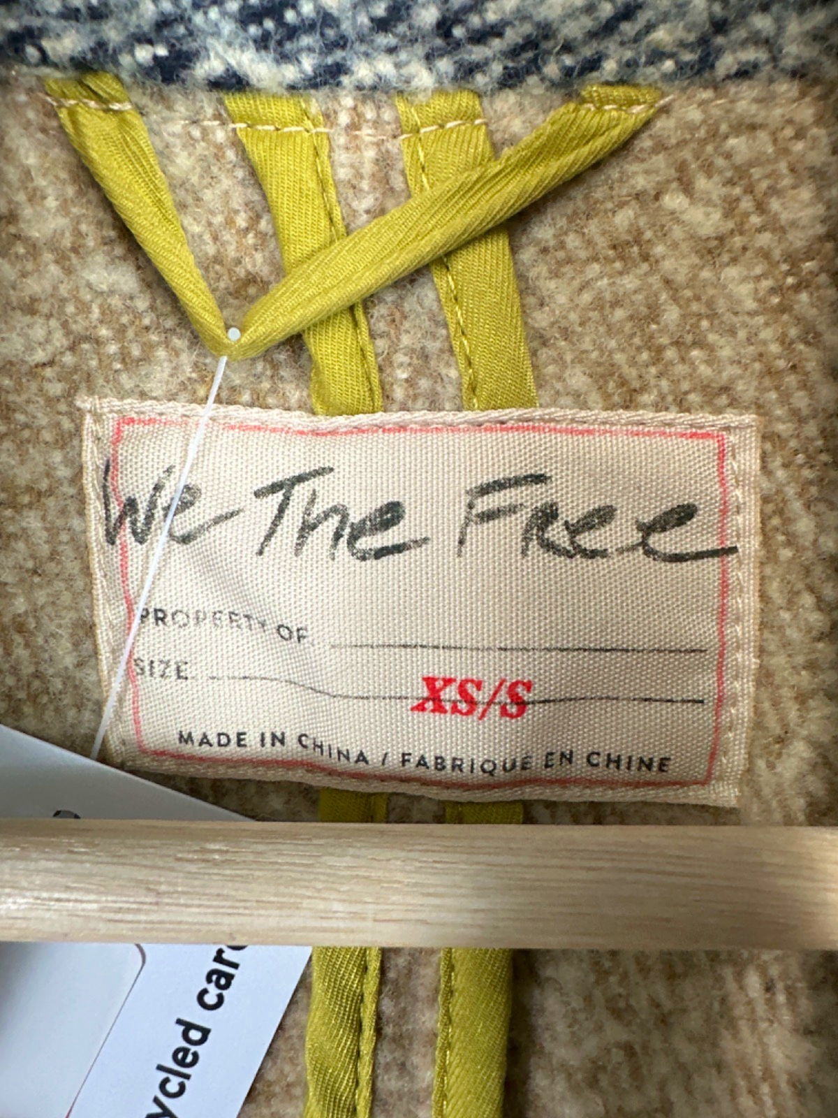 Free People Multicoloured Striped Open Front Cardigan UK XS/S