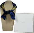 Grace de Monaco Blue Silk Scarf One Size