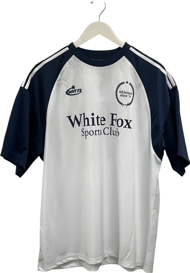 White Fox White On The Same Team Oversized Jersey UK L/XL