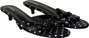 Cider Black Polka Dot Kitten Heel UK 7 EU 40
