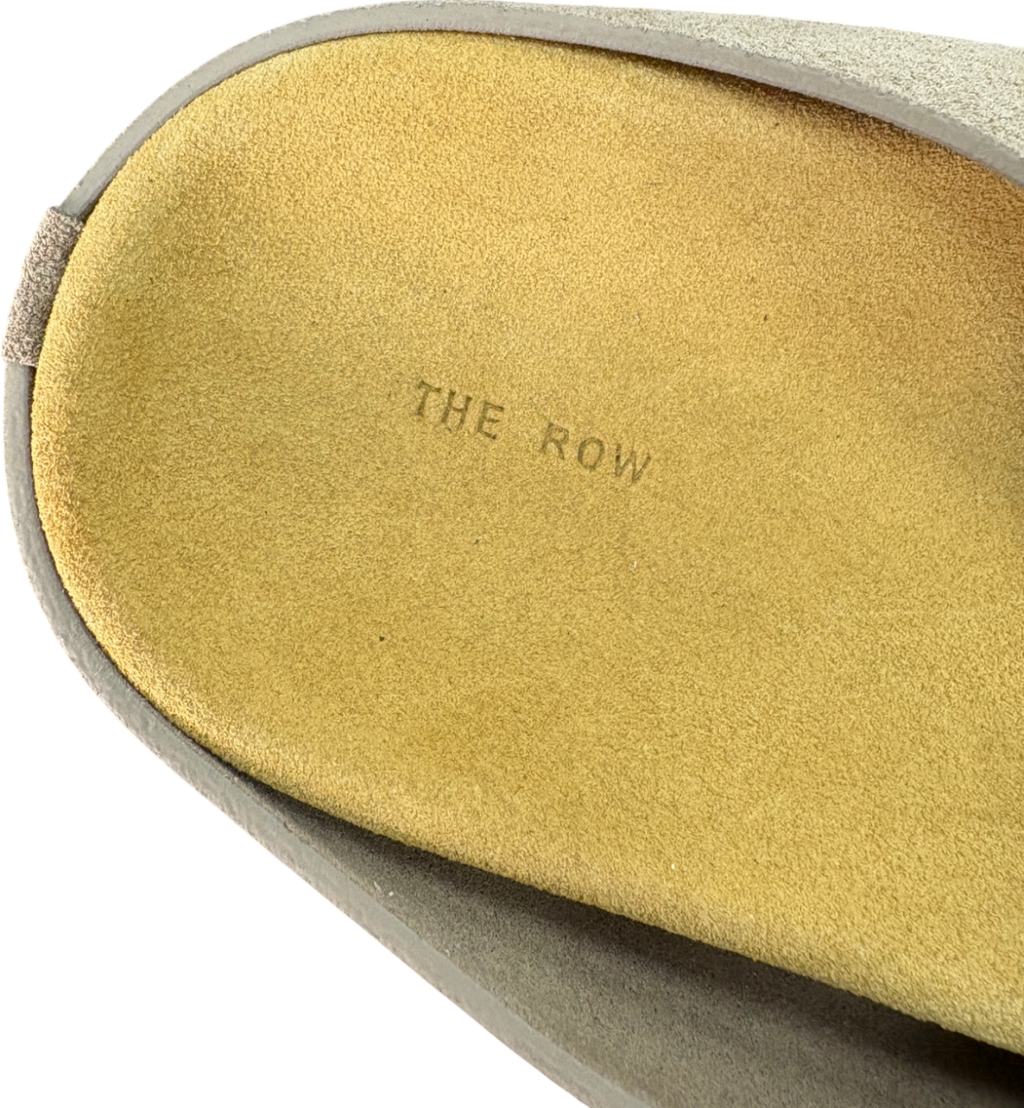 The Row Beige Hugo Slip On Suede Clogs UK 5 EU 38 👠