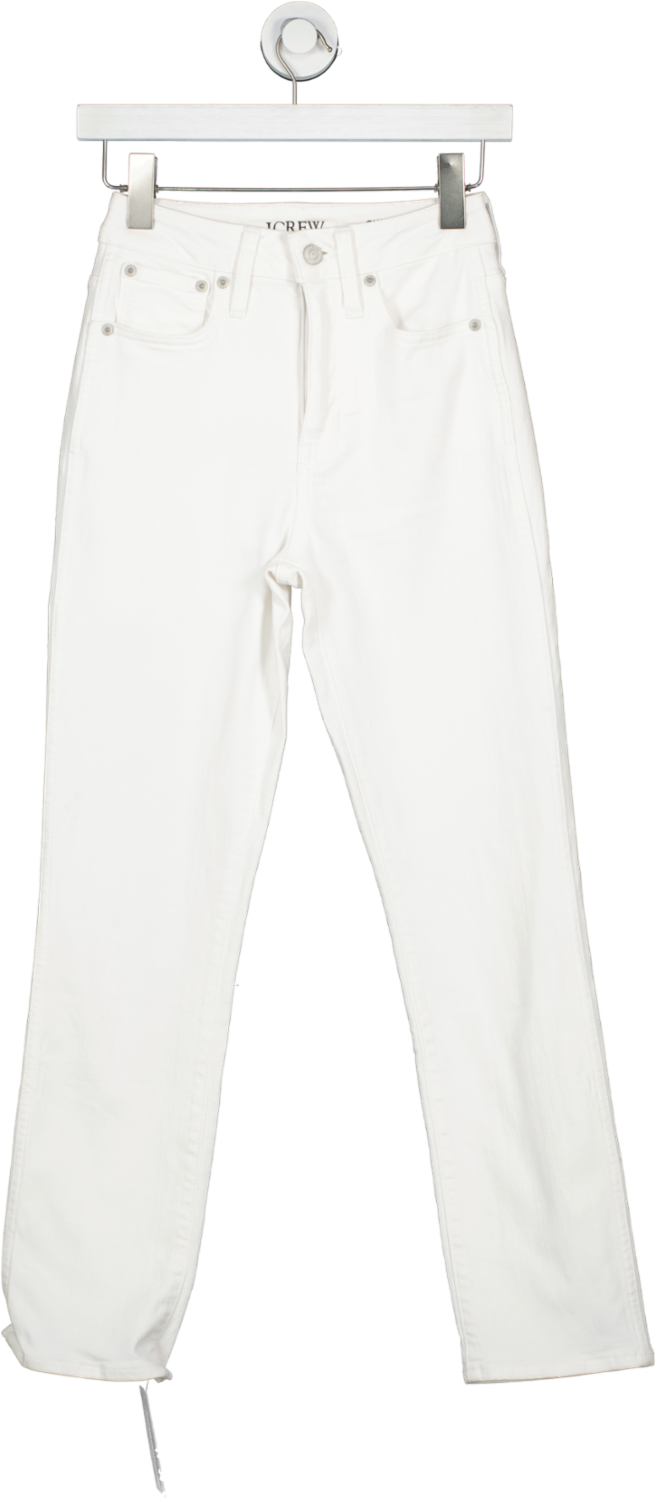 j.crew White Curvy Vintage Slim Straight Jeans W24