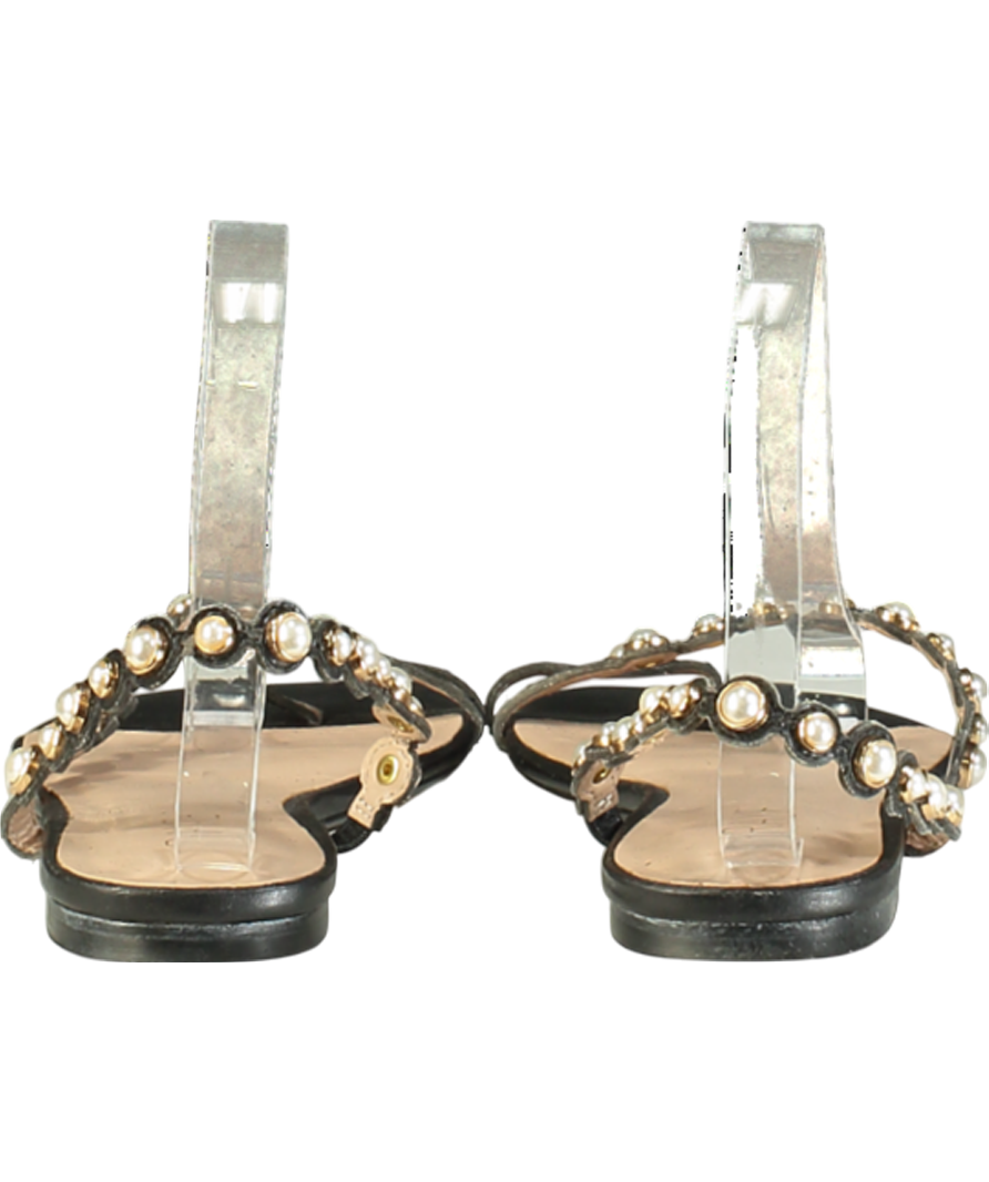 Raye Black Pearl Detail Sandal UK 8 EU 41 👠