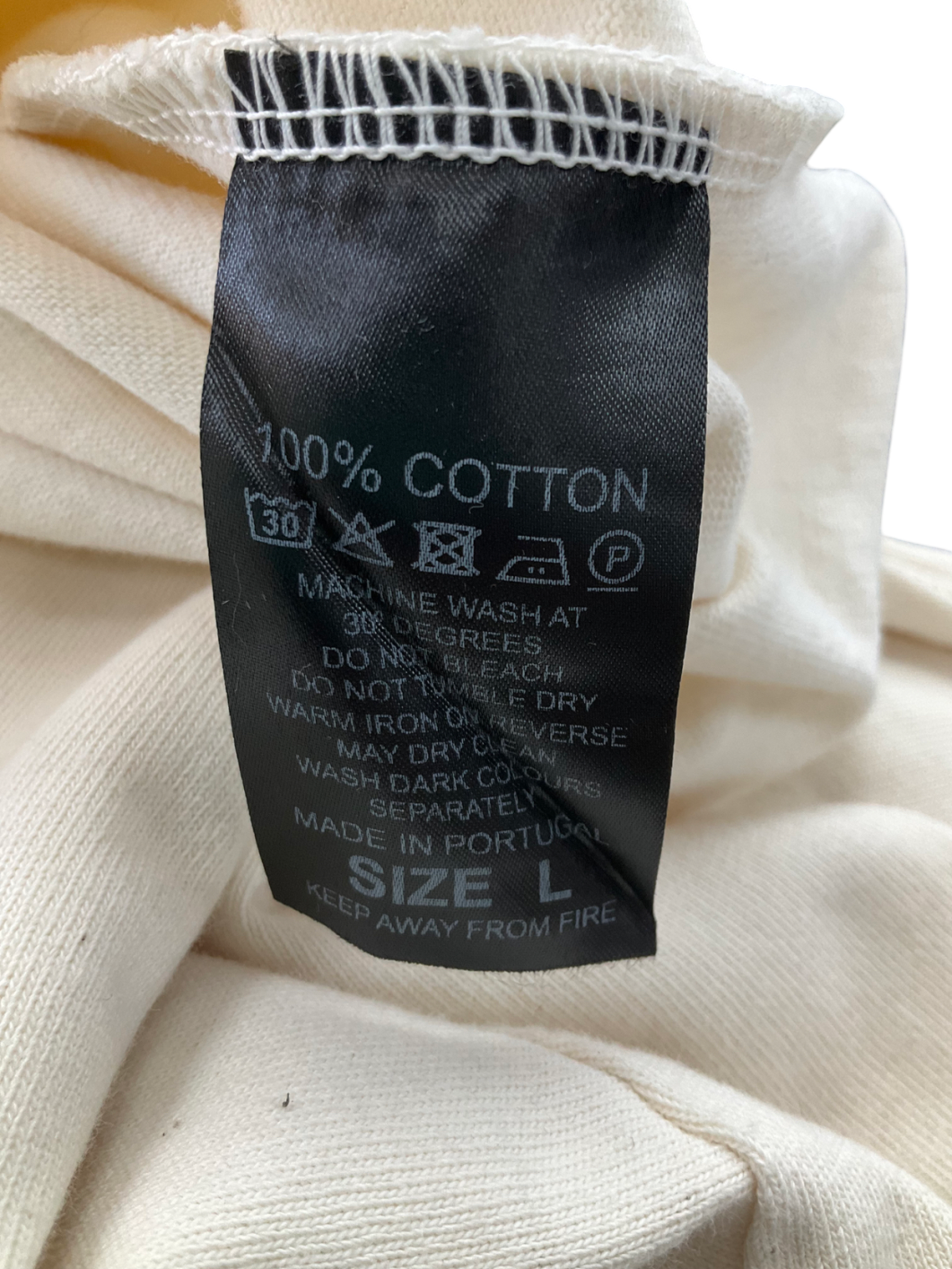 Milana Studios Cream Basketball Ball Logo Heavy Long Sleeve Tee75 UK L