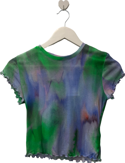 Weekday Multicoloured Sena Printed T-shirt UK S