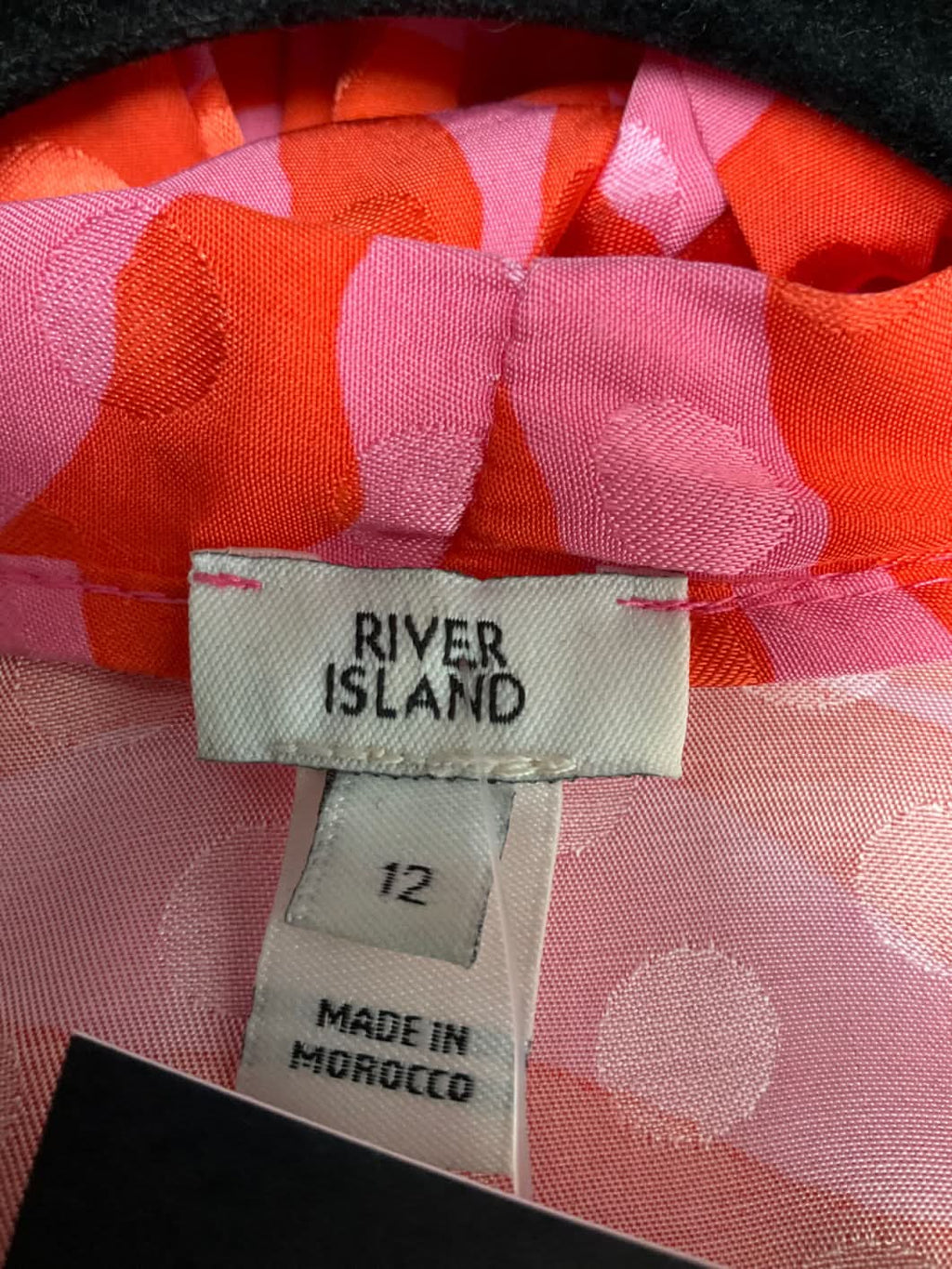 River Island Pink Animal Print Maxi Dress UK 12