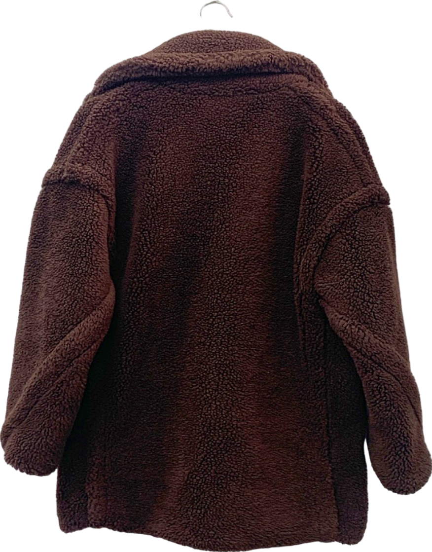 Chi Chi London Brown Teddy Coat UK 8