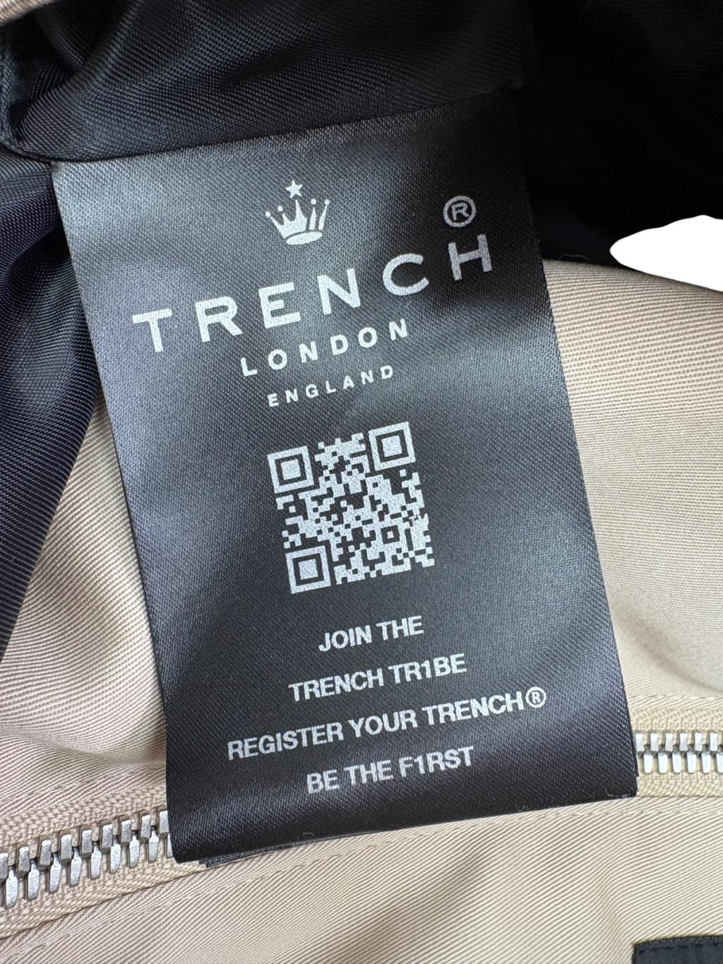 Trench Beige Bond Herringbone Jacket UK L