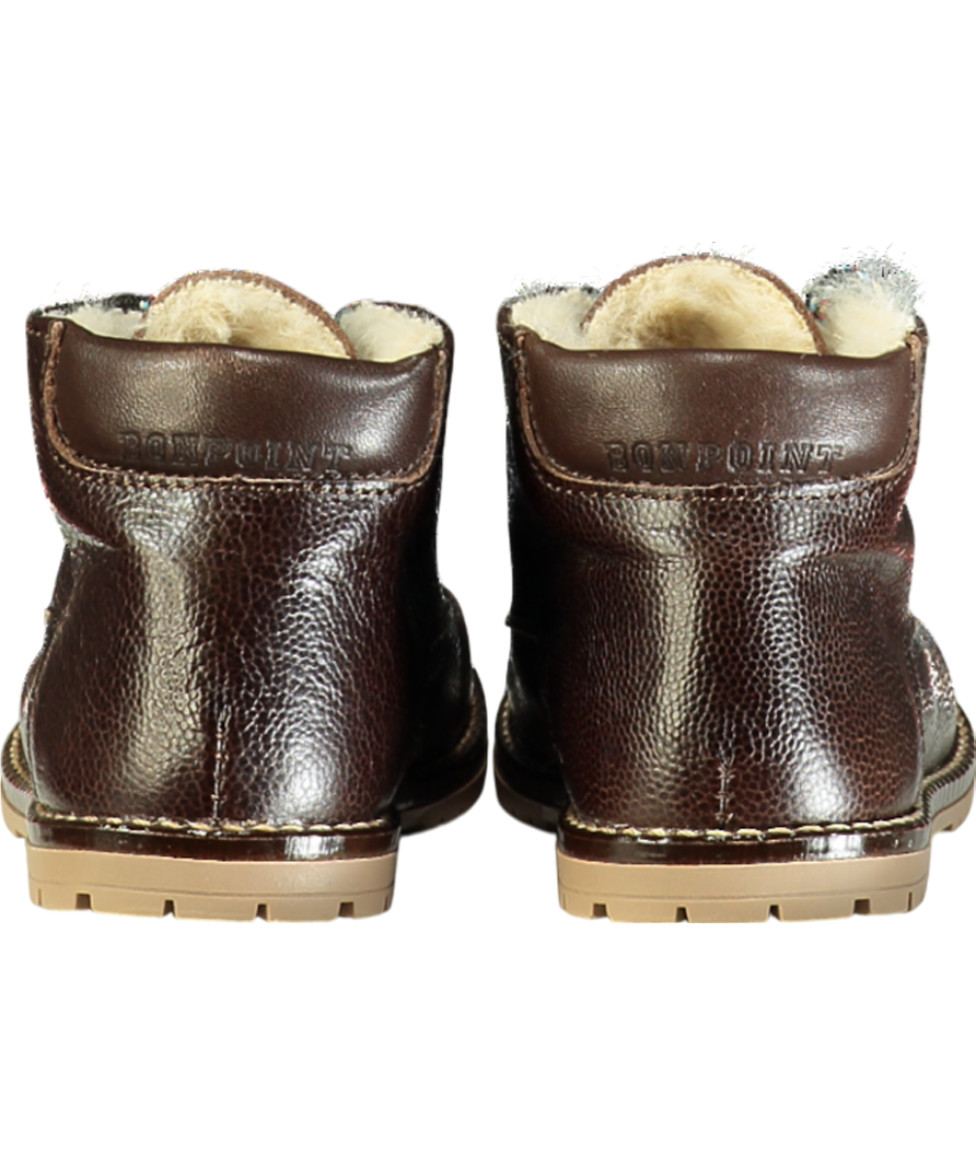 Bonpoint Brown Danton Leather And Suede Boots UK 4 EU 20 👼