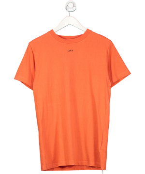 Off-White C/O Virgil Abloh Off-white C/o Virgil Abloh Men's Orange Vibe Arrow T-shirt UK XS