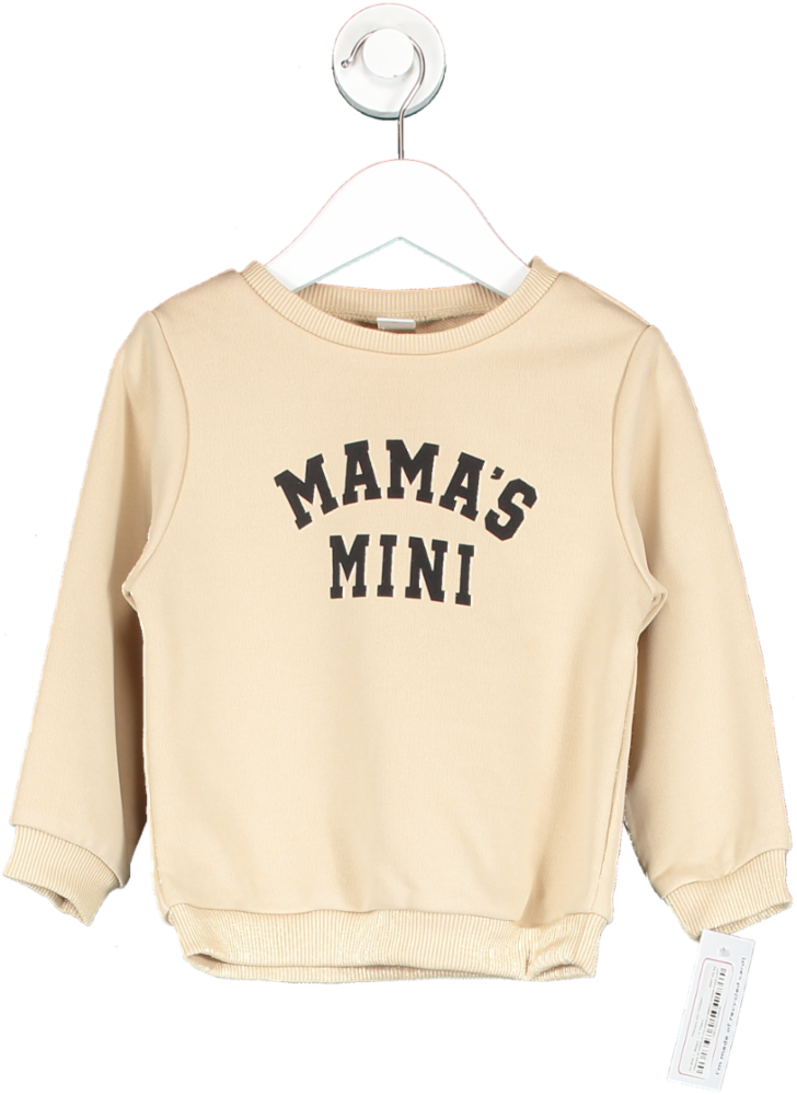 SHEIN Beige Mama's Mini Jumper 9-12 Months