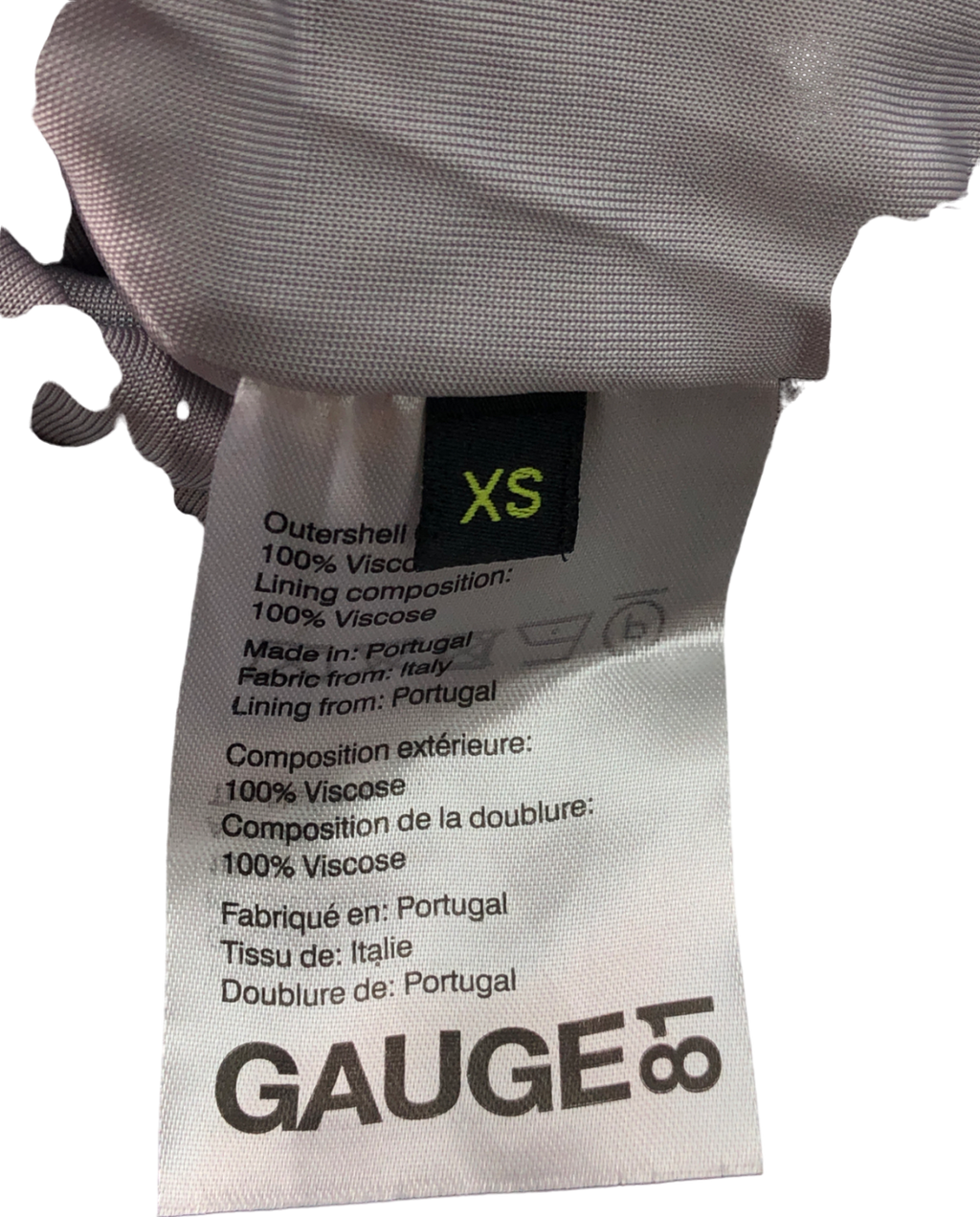 Gauge81 Grey Talsi Plunge Strapless miniDress UK XS