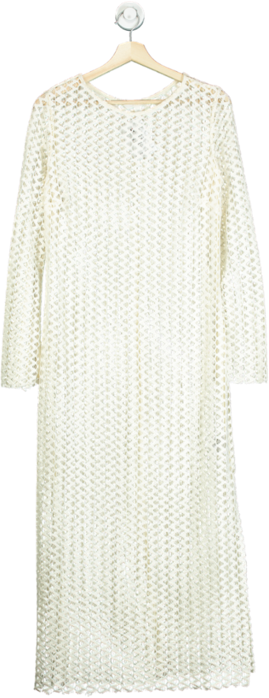 Reiss Cream Lace Long Dress UK M