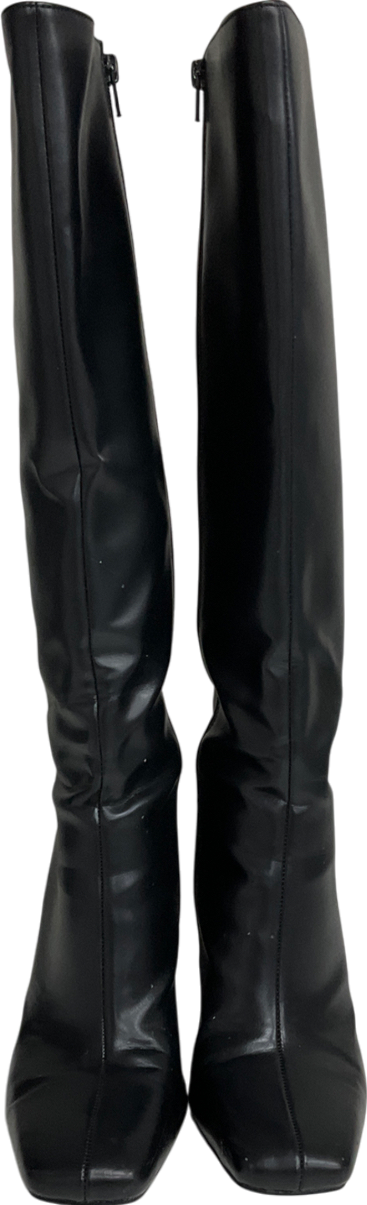 ZARA Black Knee High Boots UK 7 EU 40 👠