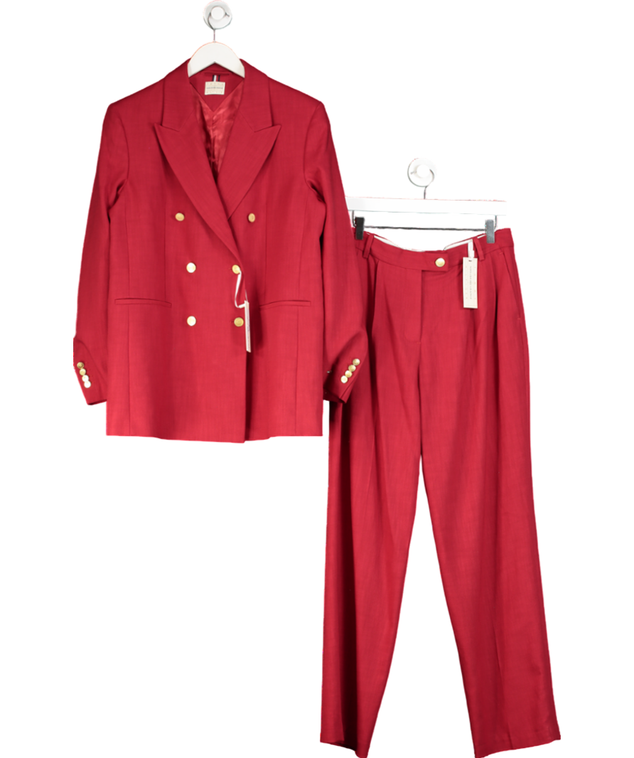 Tommy Hilfiger Red X Sofia Richie Grainge 2-piece Blazer And Wide Legs Pants Suit UK 10