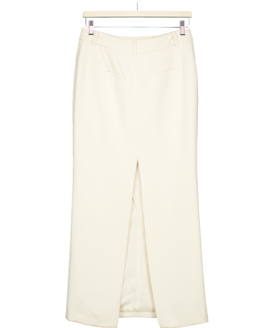 BOA Cream Mid Rise Effortless Maxi Skirt UK XS