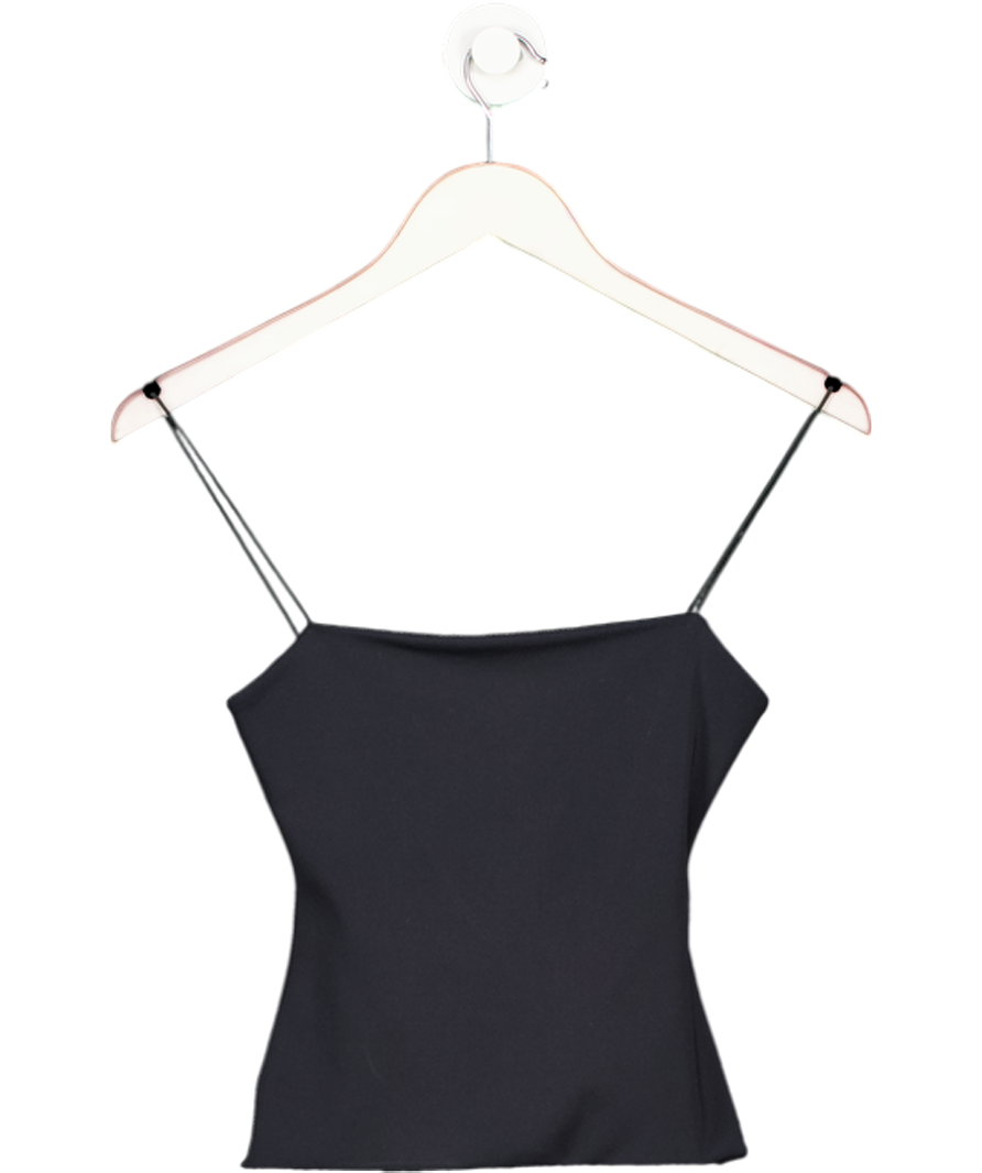 KLAYD X Hannah Lewis Black Spaghetti Strap Cami Top UK XS