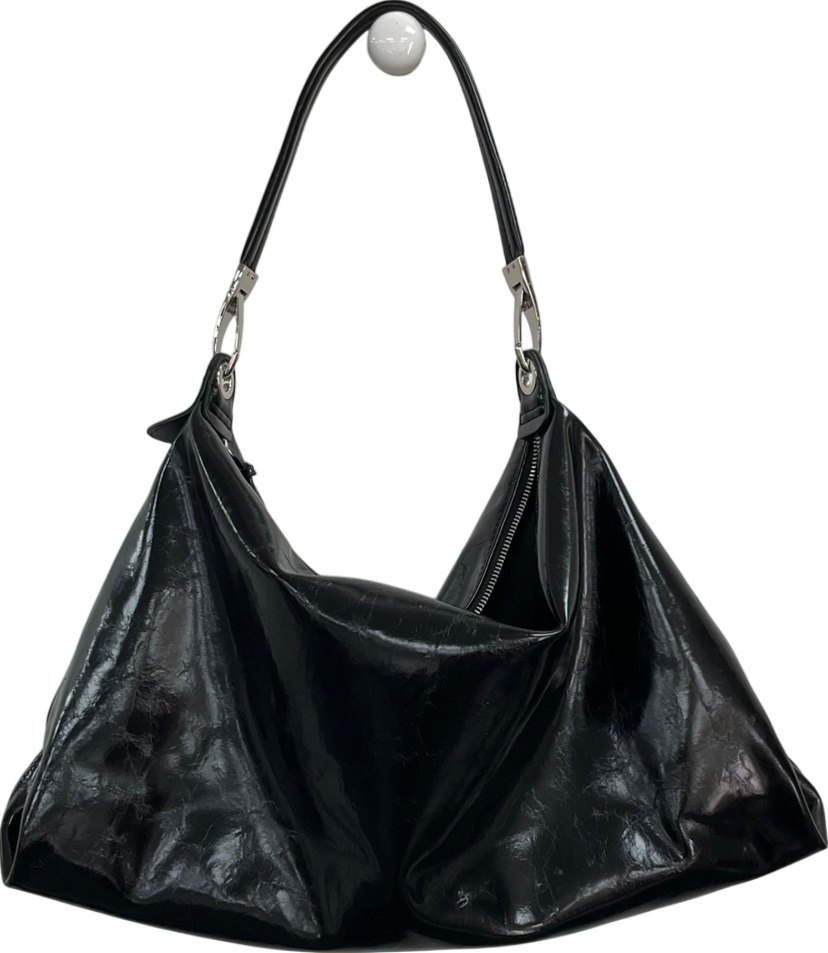 boohoo Black Slouchy Tote Bag