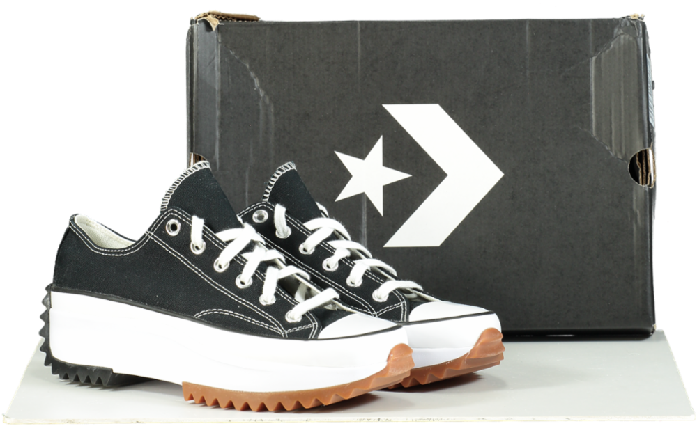 Converse Black/White Cons Run Star Hike OX UK 7 EU 40