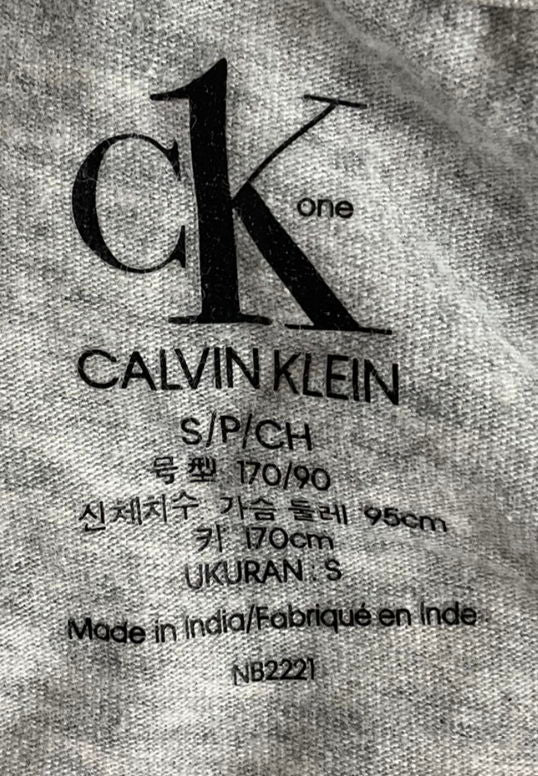 Calvin Klein Grey Crew Neck T-shirt UK S