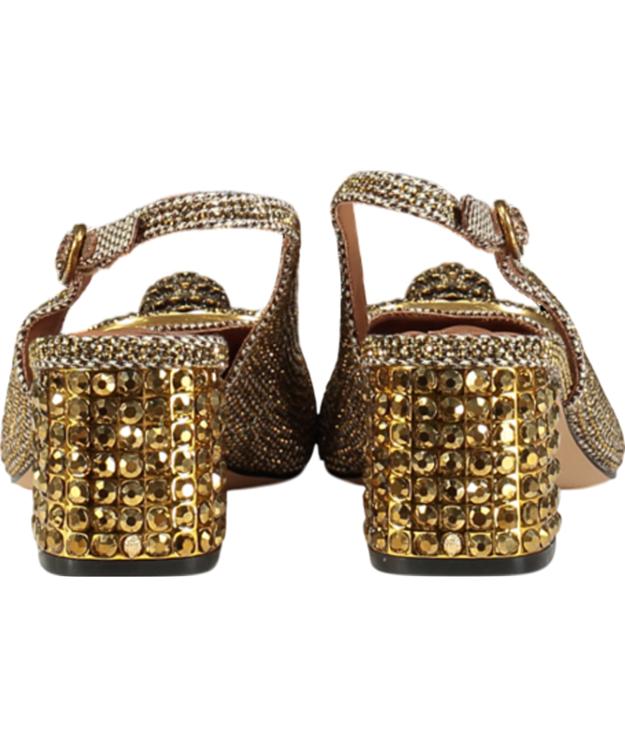 Kurt Geiger Metallic Chelsea Block Slingback Heel UK 3 EU 36 👠