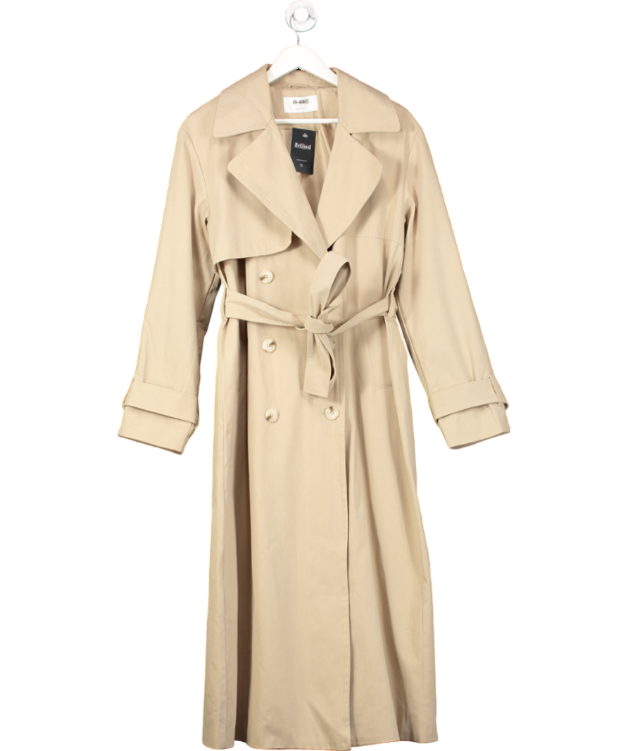 4th & Reckless Beige Trench Coat UK 12