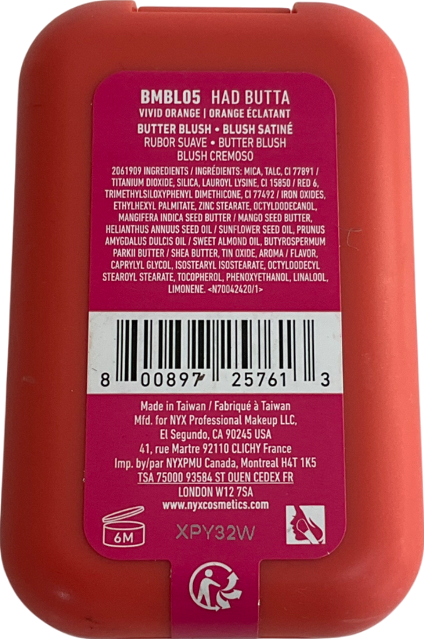 NYX Buttermelt Blush Had Butta 5g
