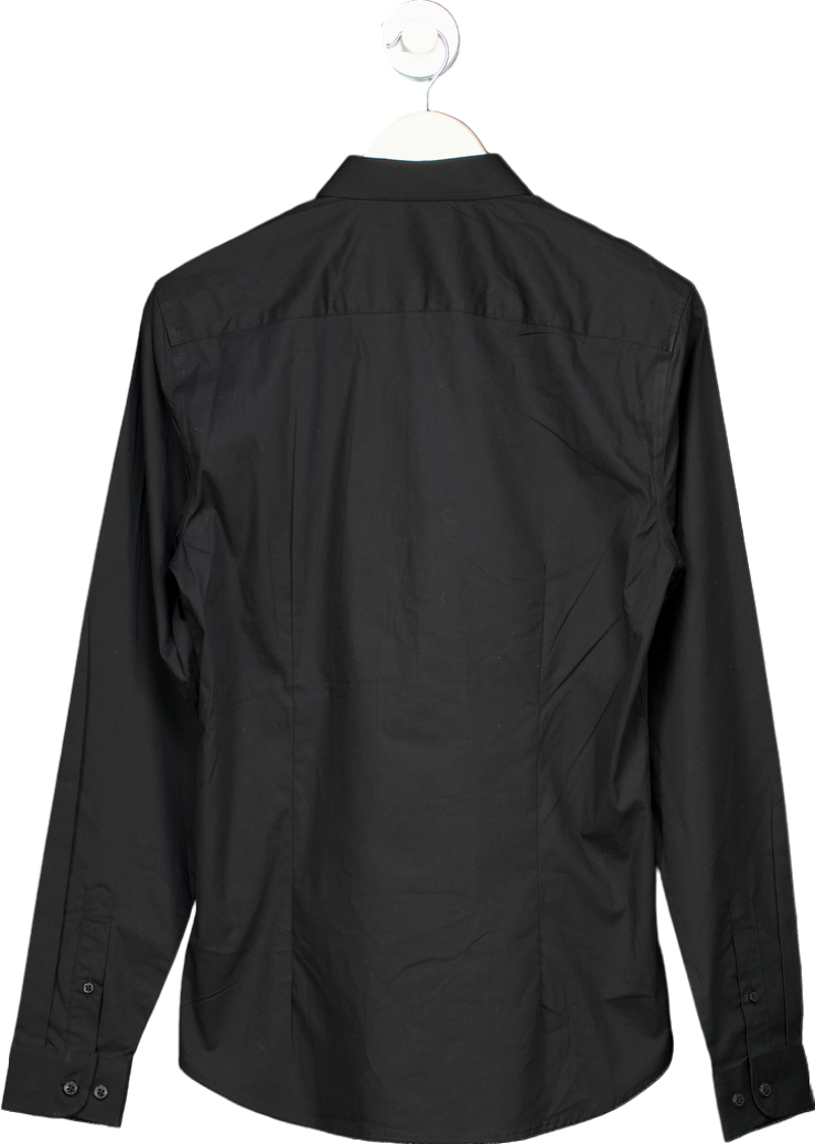 New Look Black Muscle Fit Shirt UK M