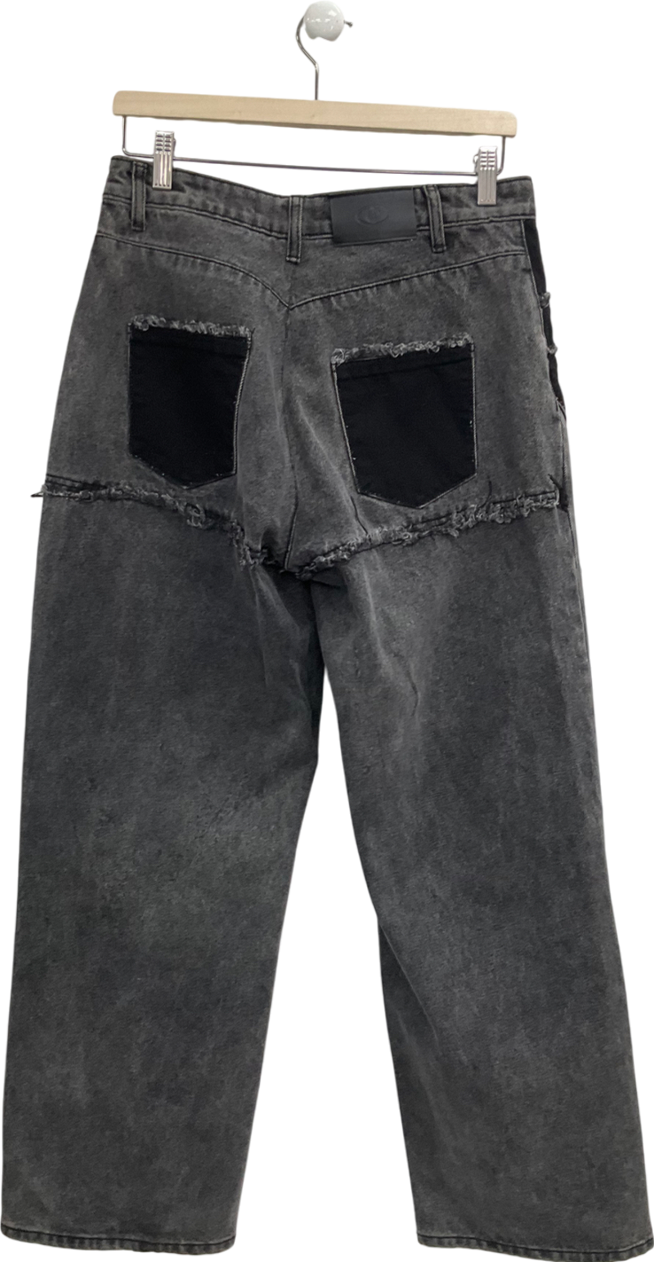 luxe to kill Black Oversize Pocket Jeans UK 12