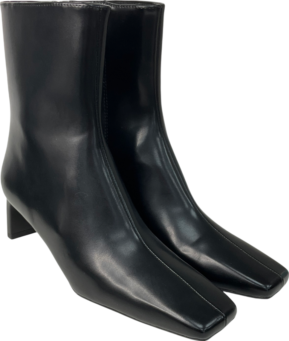 H&M Black Heeled Ankle Boots UK 4 EU 37 👠